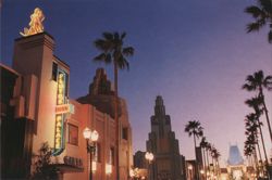 Sunset over Hollywood Boulevard at Disney-MGM Studios Postcard