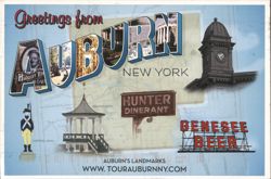 Greetings from Auburn, New York Postcard