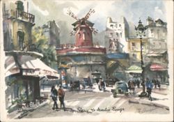 Moulin Rouge, Paris Postcard