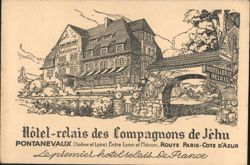 Hôtel-relais des Compagnons de Jéhu, Pontanevaux Postcard