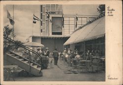 Swiss Pavilion Restaurant, 1937 Paris Exposition Postcard