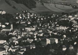 Aerial View of Jeseník, Czechoslovakia Postcard