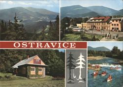 Views of Ostravice, Lysá hora, Smrk Mountain Postcard