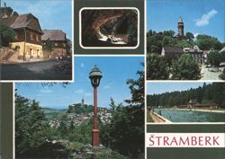 Štramberk - Wooden Houses, Šipka Cave, and Scenic Views Postcard