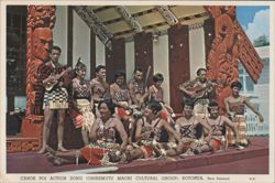 Ohinemutu Maori Cultural Group, Rotorua, New Zealand Postcard