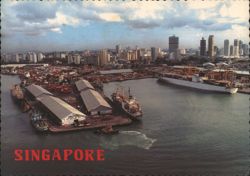 Singapore Container Terminal Postcard