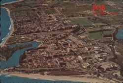 UCSB at Isla Vista, California - Aerial View Postcard