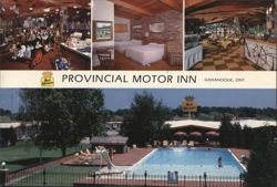 Provincial Motor Inn, Gananoque, ON Postcard