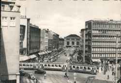 Bahnhofstraße Hannover, Germany Postcard