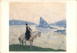 Man on Horseback, Kokchetav Postcard