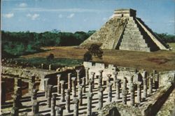 Dear Dr. Abbott El Castillo & Las Mil Columnas, Chichen Itza, Yucatan, Mexico Postcard