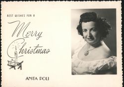 Anita Poli - Merry Christmas Portrait Postcard