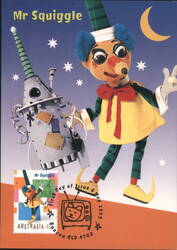 Mr. Squiggle First Day Cover Postcard