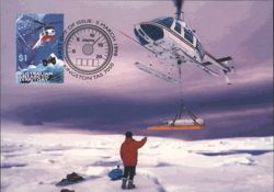 Australian Antarctic Territory Helicopter Transport Postcard