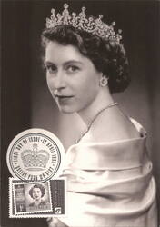 Queen Elizabeth II, 1957 Postcard