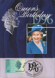 Queen's Birthday 1996 Postcard