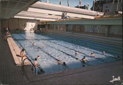 Piscine Olympique, Dinard Postcard