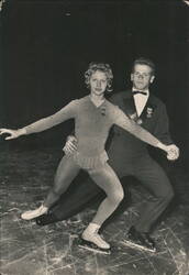 Tatiana Žukova and Alexandr Gavrilov, Ice Skating Pair Postcard