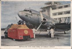 Aer Lingus Refueling at Dublin Airport Postcard