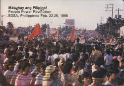 People Power Revolution, EDSA, Philippines Feb. 22-25, 1986 Postcard