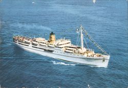 Italian Cruise Ship "Franca C" Postcard