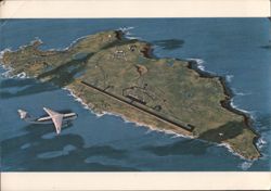 Shemya AFB, Alaska - Aerial View Postcard