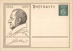 Goethe, German Poet, 1832-1932 Centenary Postcard