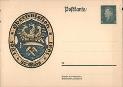 Oberschleißheim Town Crest Postcard