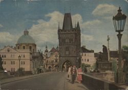 Old Town Bridge Tower, Prague Postcard