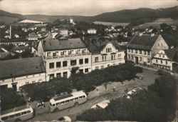 Hotel Bílý Lev, Kdyně Square Postcard