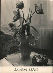 Tulips in a Vase with Ashtray Postcard