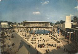 Expo 58 Brussels World's Fair - View of the fairgrounds Postcard