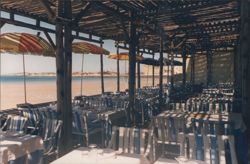 Beach Restaurant, Morocco Postcard