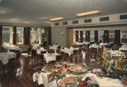 Oppland Hotel Dining Room, Lillehammer, Norway Postcard