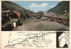 Elveseter Hotel, Jotunheimen Mountains, Boverdalen Valley Postcard