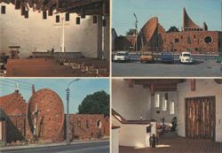 Baptist Church, Brande, Denmark Postcard