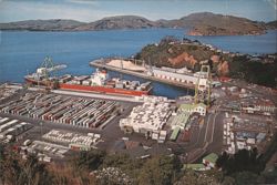 Port Chalmers, Container Port and Otago Harbour Postcard