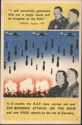 Göring's Broken Promise: The Bombing of the Ruhr Postcard