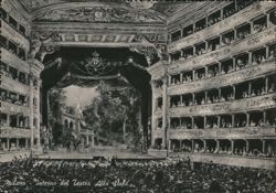 Interior of Teatro Alla Scala, Milan Postcard