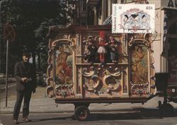 Typical Amsterdam Street Organ Postcard