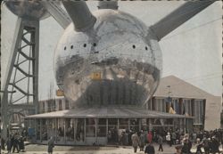 Atomium, Lower Sphere and Reception Hall Postcard