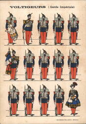 French Imperial Guard Voltigeurs Postcard