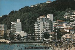 Oriental Bay, Wellington Postcard