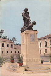 Dear Doctor Abbott Abbé Faria Monument, Goa, India Postcard