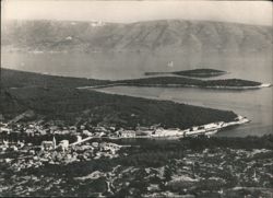 Aerial View of Jelsa, Hvar, Croatia Postcard