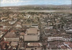 Accra Central Business District Aerial View Postcard