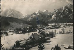 Winter View of Kranjska Gora, Slovenia Postcard