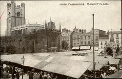 Cambridg:Market Place England Postcard Postcard