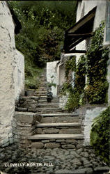 Clovelly North Hill England Postcard Postcard