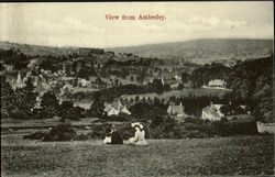 View from Amberley England Postcard Postcard